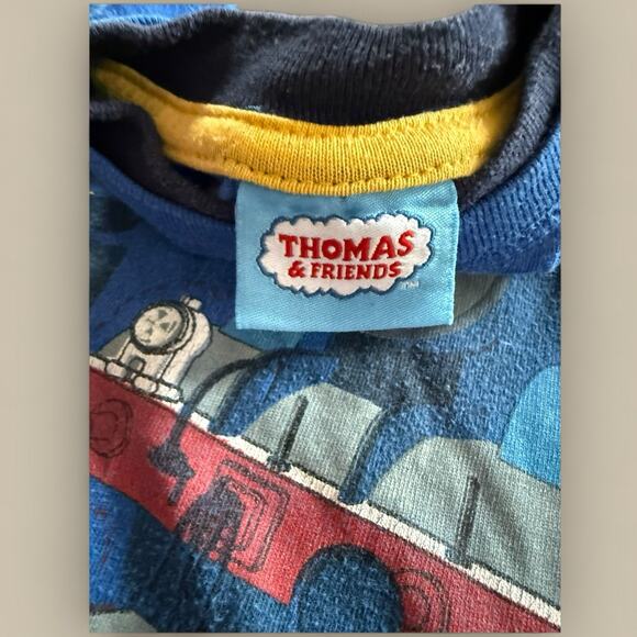 Vtg Toddler T-shirt Thomas the Tank Engine 24 Months 90s Y2K Cartoon Graphic Tee - Picture 2 of 4